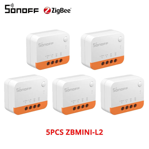 Planet Gates ZBMINIL2 with Card / Russian Federation 1/3/5PCS Itead SONOFF ZBMINI-L2 Zigbee DIY Smart Switch Module No Neutral Wire Required 2 Way Control For Smart Home Automation