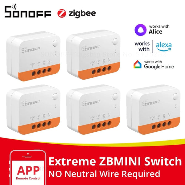 Planet Gates ZBMINIL2 with Card / Russian Federation 1/3/5PCS Itead SONOFF ZBMINI-L2 Zigbee DIY Smart Switch Module No Neutral Wire Required 2 Way Control For Smart Home Automation