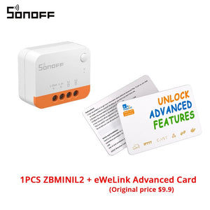 Planet Gates ZBMINIL2 with Card / Russian Federation 1/3/5PCS Itead SONOFF ZBMINI-L2 Zigbee DIY Smart Switch Module No Neutral Wire Required 2 Way Control For Smart Home Automation