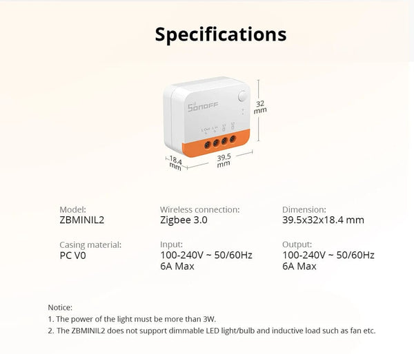 Planet Gates ZBMINIL2 with Card / Russian Federation 1/3/5PCS Itead SONOFF ZBMINI-L2 Zigbee DIY Smart Switch Module No Neutral Wire Required 2 Way Control For Smart Home Automation