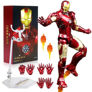 Planet Gates ZD MK4 ZD Toys Iron Man Series Joint Movable MK1 MK2 MK3 MK4 MK5 MK6 MK7 MK42 MK43 MK50 Movie Action Figure 7 Inches Mark Dolls