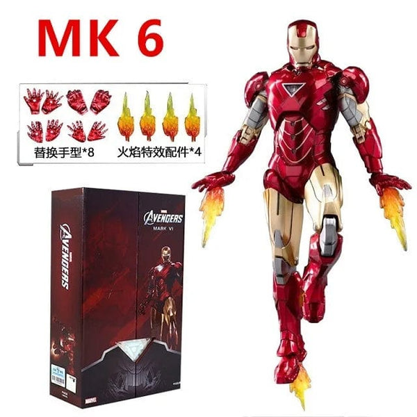 Planet Gates ZD MK4 ZD Toys Iron Man Series Joint Movable MK1 MK2 MK3 MK4 MK5 MK6 MK7 MK42 MK43 MK50 Movie Action Figure 7 Inches Mark Dolls