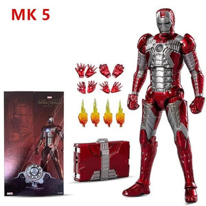 Planet Gates ZD MK4 ZD Toys Iron Man Series Joint Movable MK1 MK2 MK3 MK4 MK5 MK6 MK7 MK42 MK43 MK50 Movie Action Figure 7 Inches Mark Dolls
