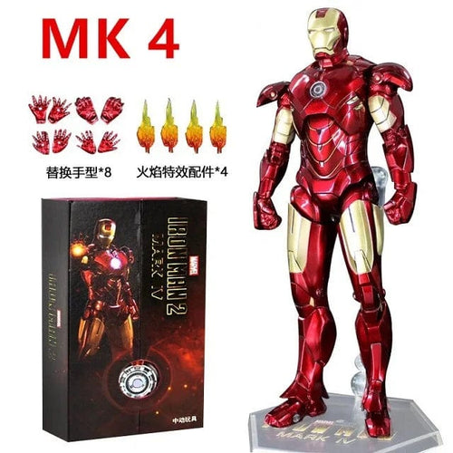 Planet Gates ZD MK4 ZD Toys Iron Man Series Joint Movable MK1 MK2 MK3 MK4 MK5 MK6 MK7 MK42 MK43 MK50 Movie Action Figure 7 Inches Mark Dolls