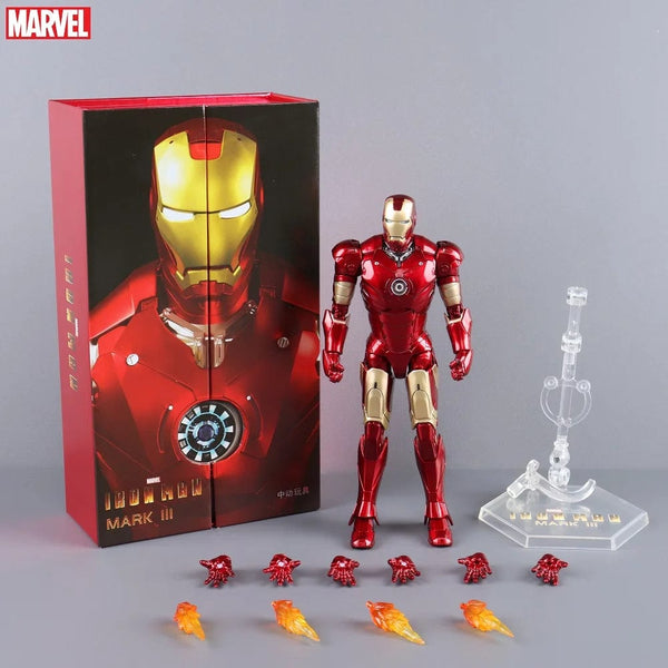 Planet Gates ZD MK4 ZD Toys Iron Man Series Joint Movable MK1 MK2 MK3 MK4 MK5 MK6 MK7 MK42 MK43 MK50 Movie Action Figure 7 Inches Mark Dolls