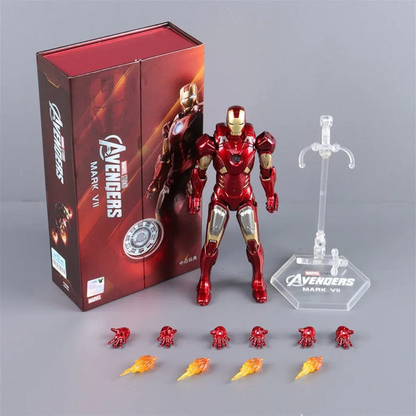 Planet Gates ZD MK4 ZD Toys Iron Man Series Joint Movable MK1 MK2 MK3 MK4 MK5 MK6 MK7 MK42 MK43 MK50 Movie Action Figure 7 Inches Mark Dolls