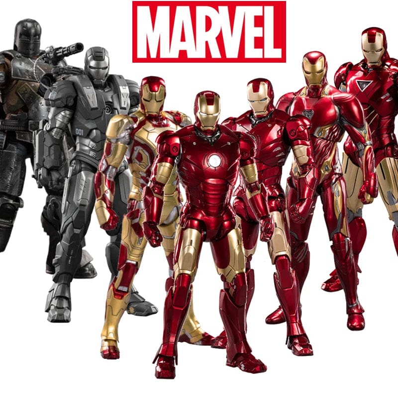 Planet Gates ZD MK47 ZD Toys Iron Man Series Joint Movable MK1 MK2 MK3 MK4 MK5 MK6 MK7 MK42 MK43 MK50 Movie Action Figure 7 Inches Mark Dolls
