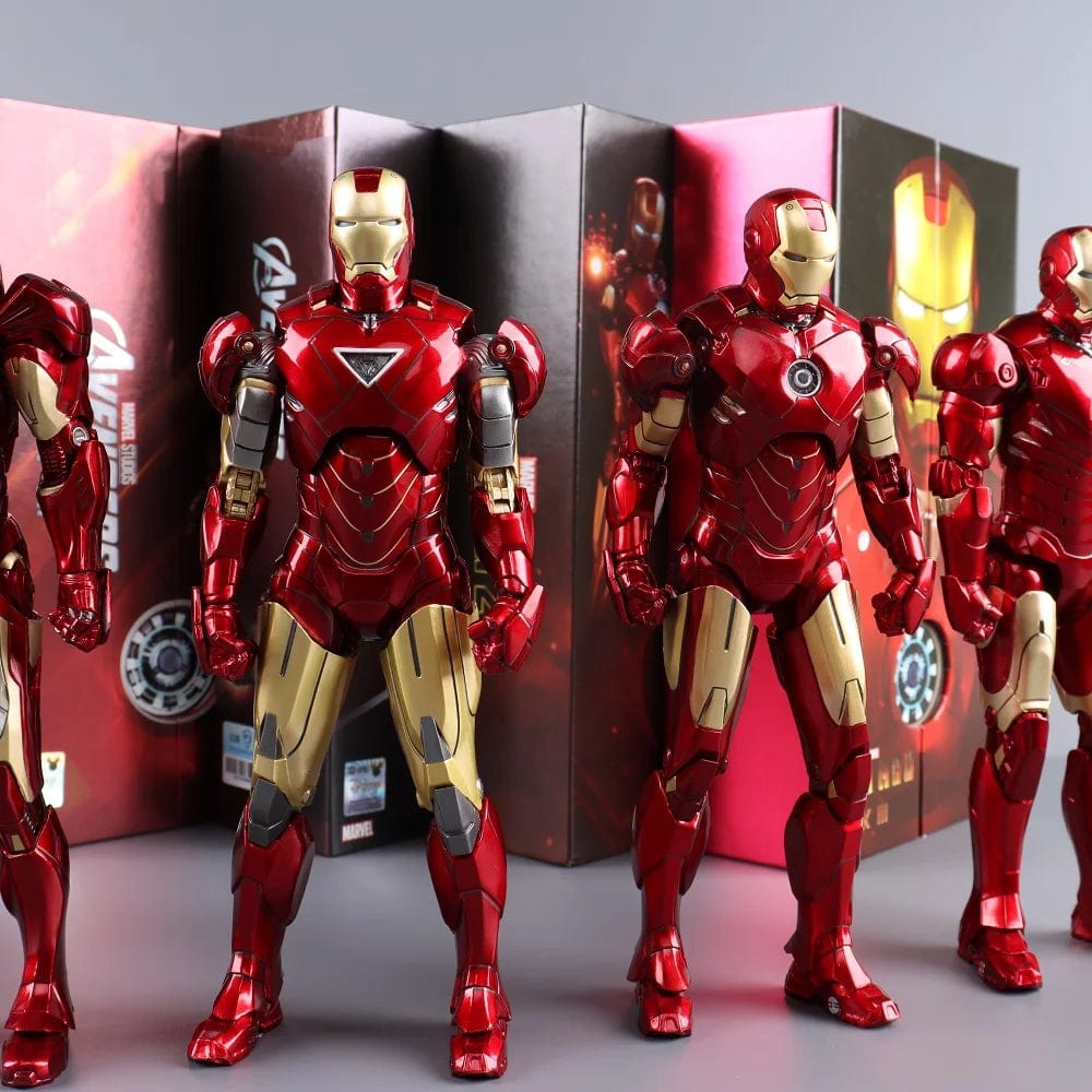 Planet Gates ZD MK47 ZD Toys Iron Man Series Joint Movable MK1 MK2 MK3 MK4 MK5 MK6 MK7 MK42 MK43 MK50 Movie Action Figure 7 Inches Mark Dolls