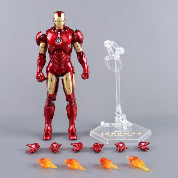 Planet Gates ZD MK47 ZD Toys Iron Man Series Joint Movable MK1 MK2 MK3 MK4 MK5 MK6 MK7 MK42 MK43 MK50 Movie Action Figure 7 Inches Mark Dolls