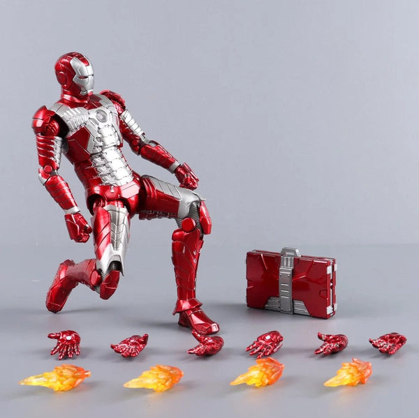 Planet Gates ZD MK47 ZD Toys Iron Man Series Joint Movable MK1 MK2 MK3 MK4 MK5 MK6 MK7 MK42 MK43 MK50 Movie Action Figure 7 Inches Mark Dolls