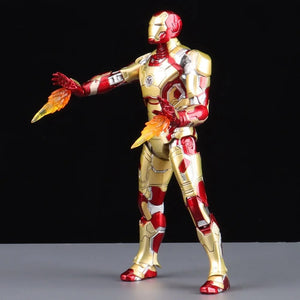 Planet Gates ZD MK47 ZD Toys Iron Man Series Joint Movable MK1 MK2 MK3 MK4 MK5 MK6 MK7 MK42 MK43 MK50 Movie Action Figure 7 Inches Mark Dolls