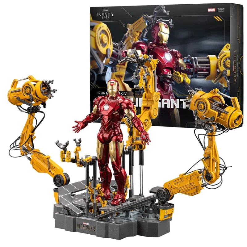 Planet Gates Zd Toys Suit Up Gantry With MK4 iron man Gantry Original 1/10 Tony Stark Model Action Figure Collectible Toy Gift For Kid