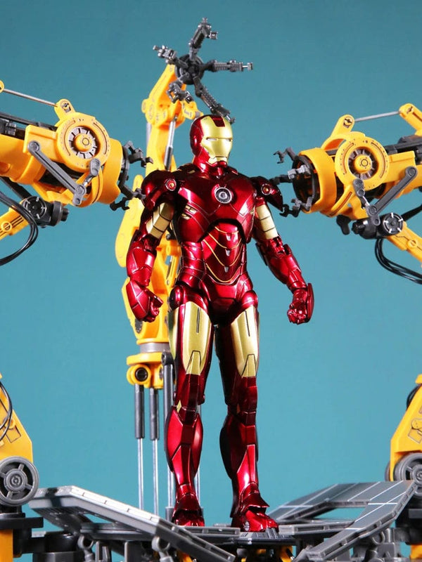 Planet Gates Zd Toys Suit Up Gantry With MK4 iron man Gantry Original 1/10 Tony Stark Model Action Figure Collectible Toy Gift For Kid
