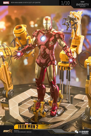Planet Gates Zd Toys Suit Up Gantry With MK4 iron man Gantry Original 1/10 Tony Stark Model Action Figure Collectible Toy Gift For Kid