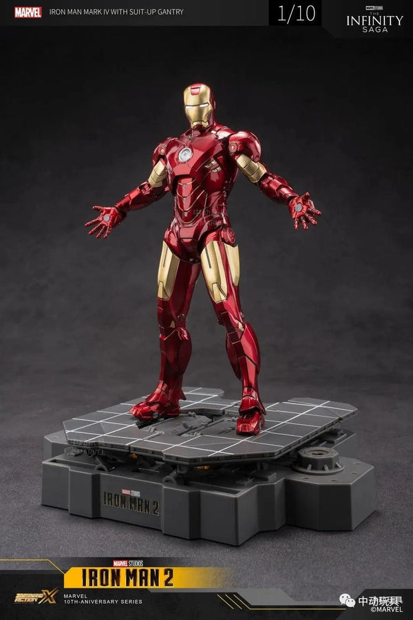 Planet Gates Zd Toys Suit Up Gantry With MK4 iron man Gantry Original 1/10 Tony Stark Model Action Figure Collectible Toy Gift For Kid