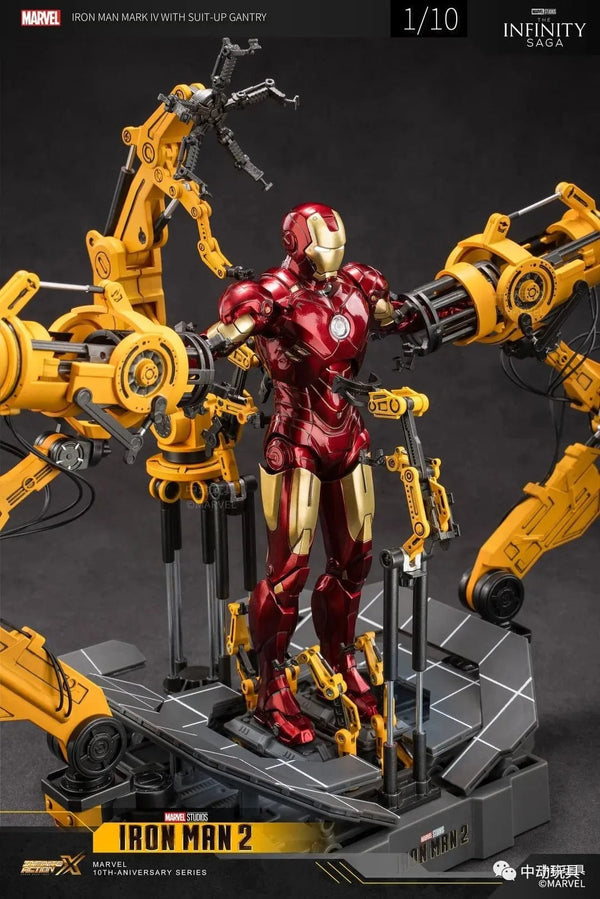 Planet Gates Zd Toys Suit Up Gantry With MK4 iron man Gantry Original 1/10 Tony Stark Model Action Figure Collectible Toy Gift For Kid