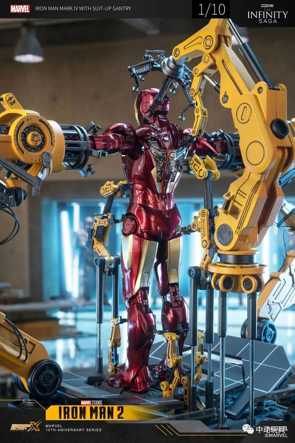 Planet Gates Zd Toys Suit Up Gantry With MK4 iron man Gantry Original 1/10 Tony Stark Model Action Figure Collectible Toy Gift For Kid