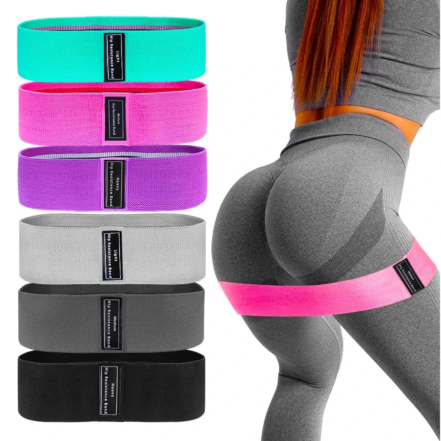 Planet Gates ZD03 Fabric Resistance Hip Booty Bands Glute Thigh Elastic Workout Bands Squat Circle Stretch Fitness Strips Loops Yoga Gym Equipment