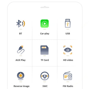 Planet Gates ZD1 with CP AA Universal 7" 1din Retractable Screen Car Radio Android Auto Carplay Multimedia Video Player Intelligent Vehicle System BT FM USB