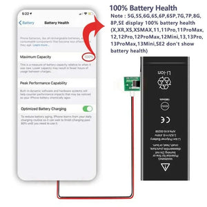 Planet Gates Zero-cycle High-quality Battery For iPhone SE 5 6 6S 5S 7 8 Plus X Xs Max Xr 11 Pro Mobile Phone With Free Tools Sticker