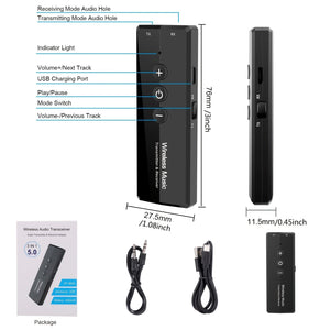 Planet Gates ZF-360A Upgrade Your Home Entertainment with the 3-in-1 Wireless Adapter BT5.0!