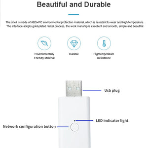 Planet Gates ZigBee 1pc Tuya for ZigBee Signal Repeater USB Signal Amplifier Extender ZigBee Gateway Smart Home Devices Smart Automation For Smart Life