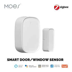 Planet Gates Zigbee Door Sensor / CHINA MOES Tuya ZigBee/Wifi Smart Window Door Gate Sensor Detector Smart Home Security Alarm System Smart Life Tuya App Remote Control