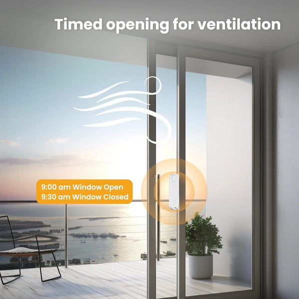 Planet Gates Zigbee Window Pusher / CHINA MOES Tuya ZigBee Smart Sliding Window Pusher Automatic Opener Closer Solar Charging App Remote Control Support Alexa Google Home