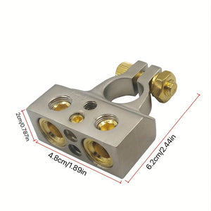 Planet Gates Zinc Alloy 2pcs Battery Terminal, Heavy Duty Automotive Battery Terminal Connector With Protective Cover For Cars, Vans, Trucks, Etc.