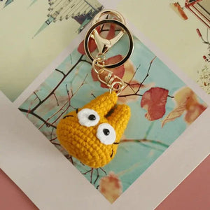 Planet Gates ZJJKR03430 Cute Cat Crochet Keychains Knitting Cartoon Cat Doll Keyrings For Car Keys Kawaii Small Cat Knitted Keychain For Bag Pendant New