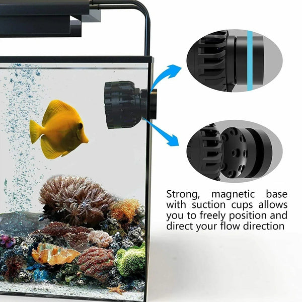 Planet Gates ZKSJ Third generation Mini  Slim 2000 Mini Aquarium Wave  Maker Circulation Pump 3 Wave Patterns No control program