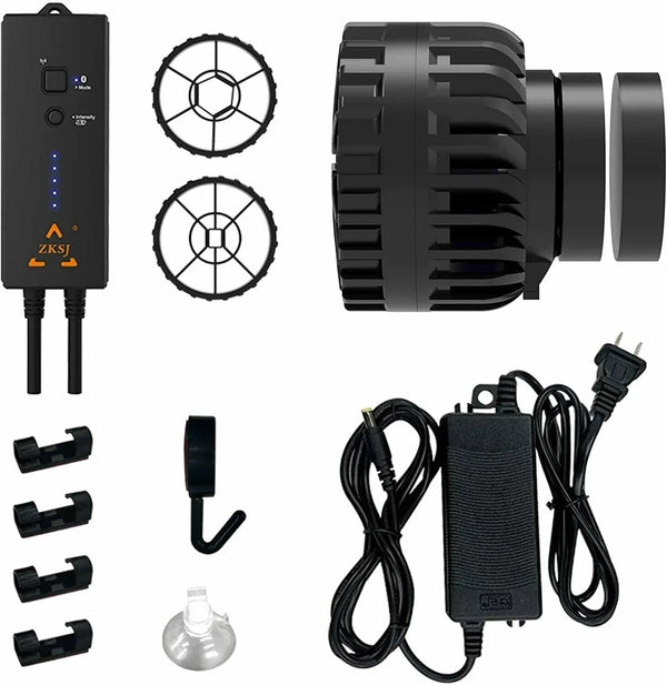 Planet Gates ZKSJ Third generation Mini  Slim 2000 Mini Aquarium Wave  Maker Circulation Pump 3 Wave Patterns No control program