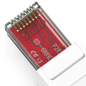 Planet Gates ZoeRax 1PCS Tool Free RJ45 CAT6 Connector Ethernet Termination Plugs,  23AWG to 26AWG Cable Internet Plug Installation Toolless