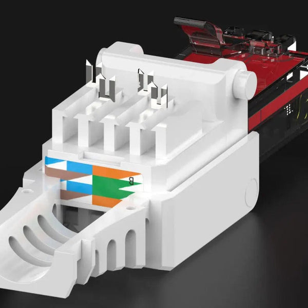 Planet Gates ZoeRax 1PCS Tool Free RJ45 CAT6 Connector Ethernet Termination Plugs,  23AWG to 26AWG Cable Internet Plug Installation Toolless