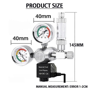Planet Gates ZRDR DIY Aquarium CO2 Regulator Magnetic Solenoid Kit Check Valve Fish Tank Accessories CO2 Control System Reactor Generator Set