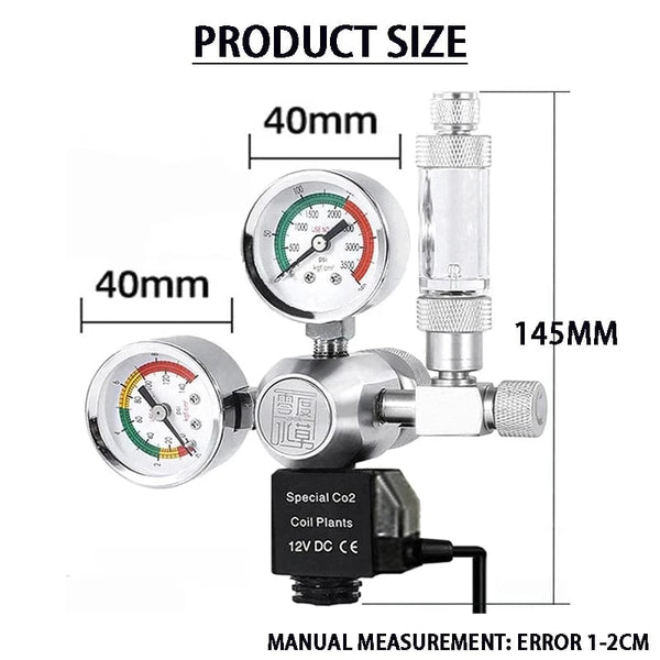 Planet Gates ZRDR DIY Aquarium CO2 Regulator Magnetic Solenoid Kit Check Valve Fish Tank Accessories CO2 Control System Reactor Generator Set