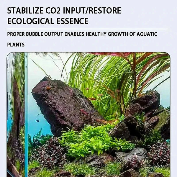 Planet Gates ZRDR DIY Aquarium CO2 Regulator Magnetic Solenoid Kit Check Valve Fish Tank Accessories CO2 Control System Reactor Generator Set