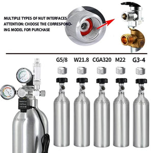 Planet Gates ZRDR DIY Aquarium CO2 Regulator Magnetic Solenoid Kit Check Valve Fish Tank Accessories CO2 Control System Reactor Generator Set