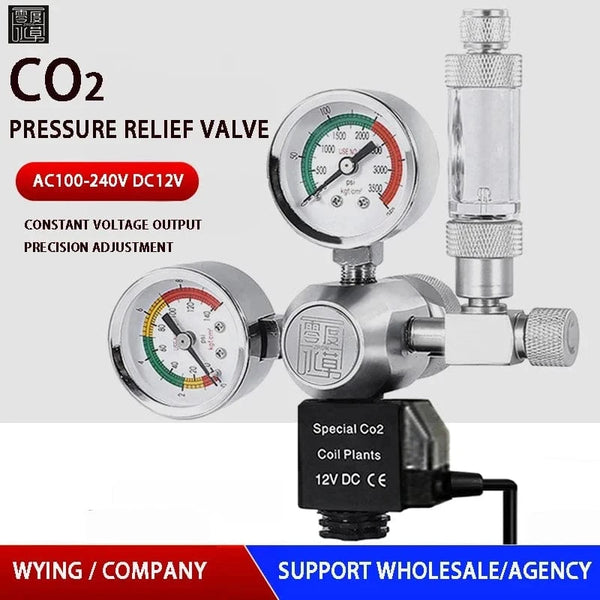 Planet Gates ZRDR DIY Aquarium CO2 Regulator Magnetic Solenoid Kit Check Valve Fish Tank Accessories CO2 Control System Reactor Generator Set