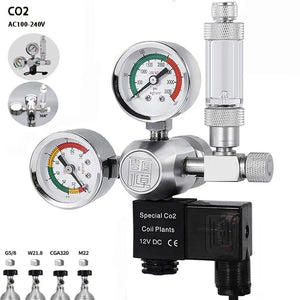 Planet Gates ZRDR DIY Aquarium CO2 Regulator Magnetic Solenoid Kit Check Valve Fish Tank Accessories CO2 Control System Reactor Generator Set