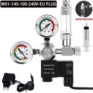 Planet Gates ZRDR DIY Aquarium CO2 Regulator Magnetic Solenoid Kit Check Valve Fish Tank Accessories CO2 Control System Reactor Generator Set