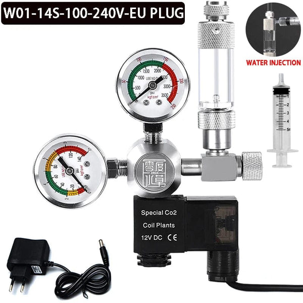 Planet Gates ZRDR DIY Aquarium CO2 Regulator Magnetic Solenoid Kit Check Valve Fish Tank Accessories CO2 Control System Reactor Generator Set