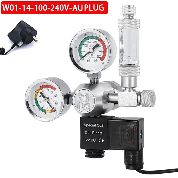 Planet Gates ZRDR DIY Aquarium CO2 Regulator Magnetic Solenoid Kit Check Valve Fish Tank Accessories CO2 Control System Reactor Generator Set
