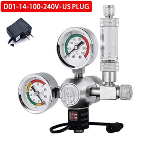 Planet Gates ZRDR DIY Aquarium CO2 Regulator Magnetic Solenoid Kit Check Valve Fish Tank Accessories CO2 Control System Reactor Generator Set