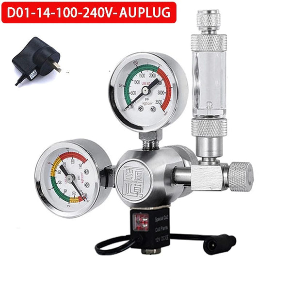 Planet Gates ZRDR DIY Aquarium CO2 Regulator Magnetic Solenoid Kit Check Valve Fish Tank Accessories CO2 Control System Reactor Generator Set