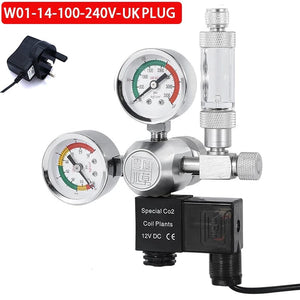 Planet Gates ZRDR DIY Aquarium CO2 Regulator Magnetic Solenoid Kit Check Valve Fish Tank Accessories CO2 Control System Reactor Generator Set