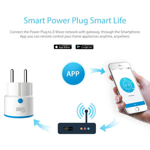 Planet Gates ZWAVE Plug 1pc NEO Coolcam ZWAVE PLUS EU Smart Power Plug Socket Home Automation Alarm System Z Wave 868.4MHz Video Frequency