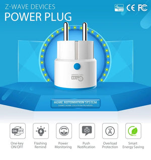 Planet Gates ZWAVE Plug 1pc NEO Coolcam ZWAVE PLUS EU Smart Power Plug Socket Home Automation Alarm System Z Wave 868.4MHz Video Frequency