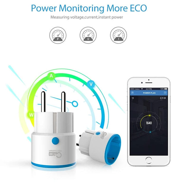 Planet Gates ZWAVE Plug 1pc NEO Coolcam ZWAVE PLUS EU Smart Power Plug Socket Home Automation Alarm System Z Wave 868.4MHz Video Frequency