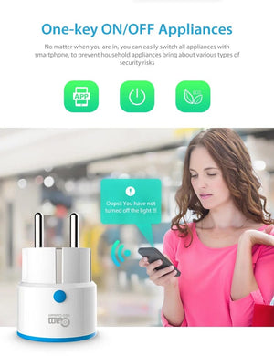 Planet Gates ZWAVE Plug 1pc NEO Coolcam ZWAVE PLUS EU Smart Power Plug Socket Home Automation Alarm System Z Wave 868.4MHz Video Frequency